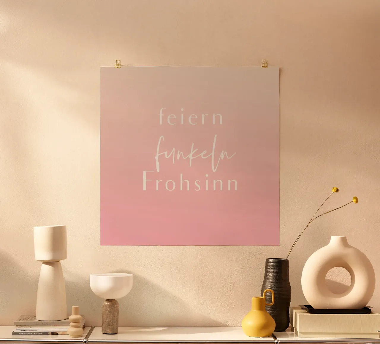 feiern funkeln Frohsinn Poster von Sabrina Ziegenhorn