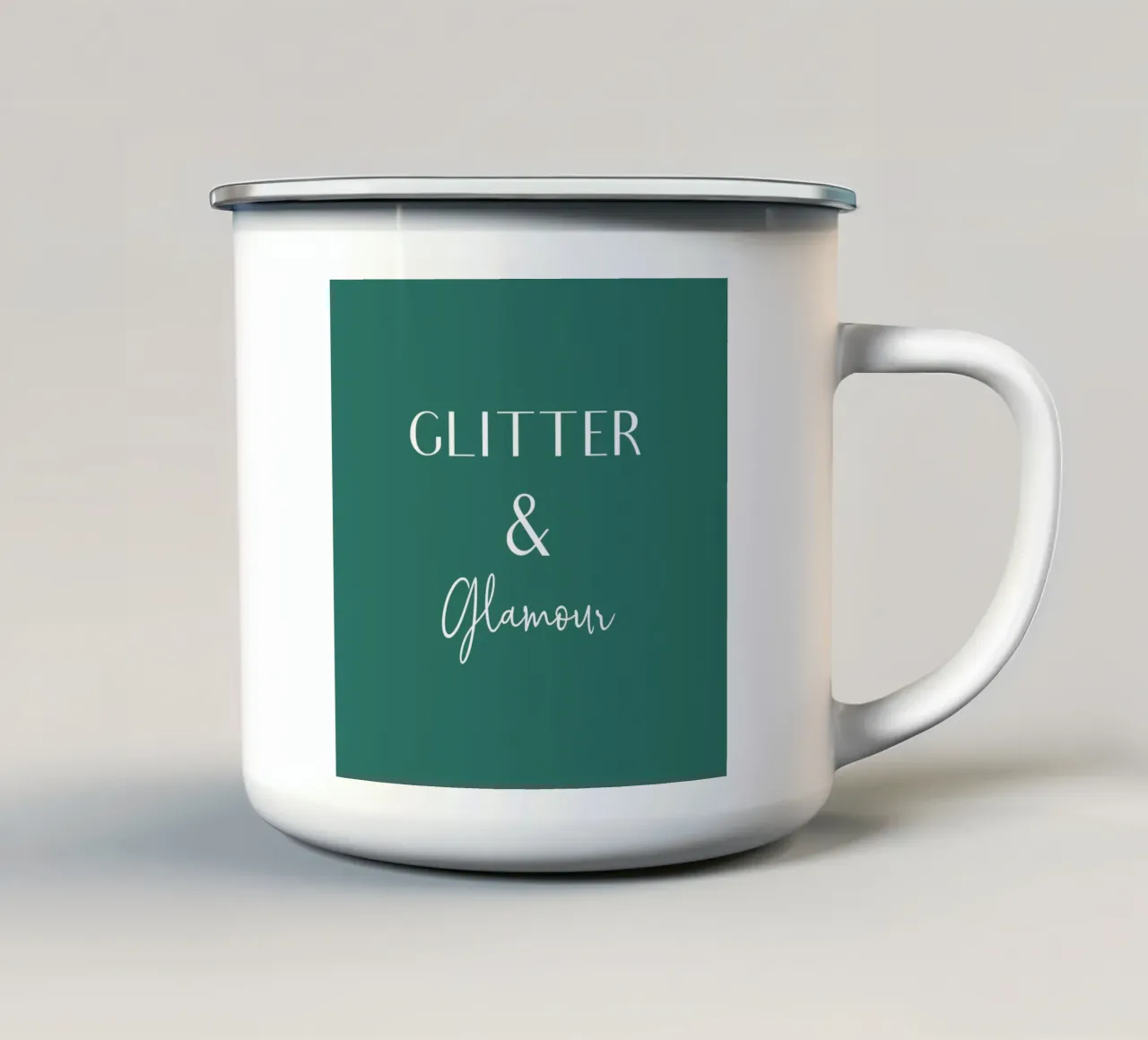Glitter & Glamour tazza in smalto da Sabrina Ziegenhorn