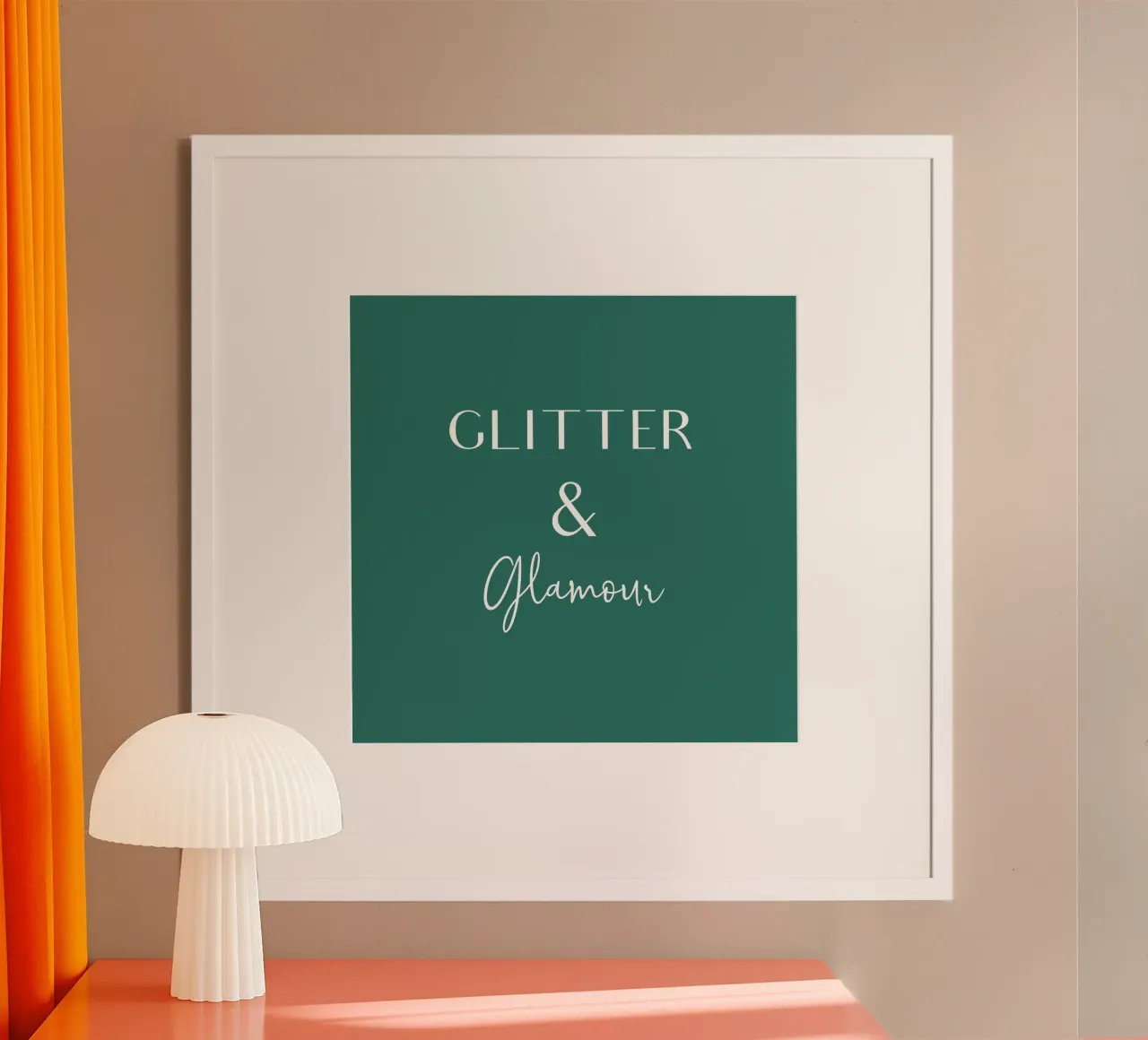 Glitter & Glamour poster con telaio in plastica da Sabrina Ziegenhorn