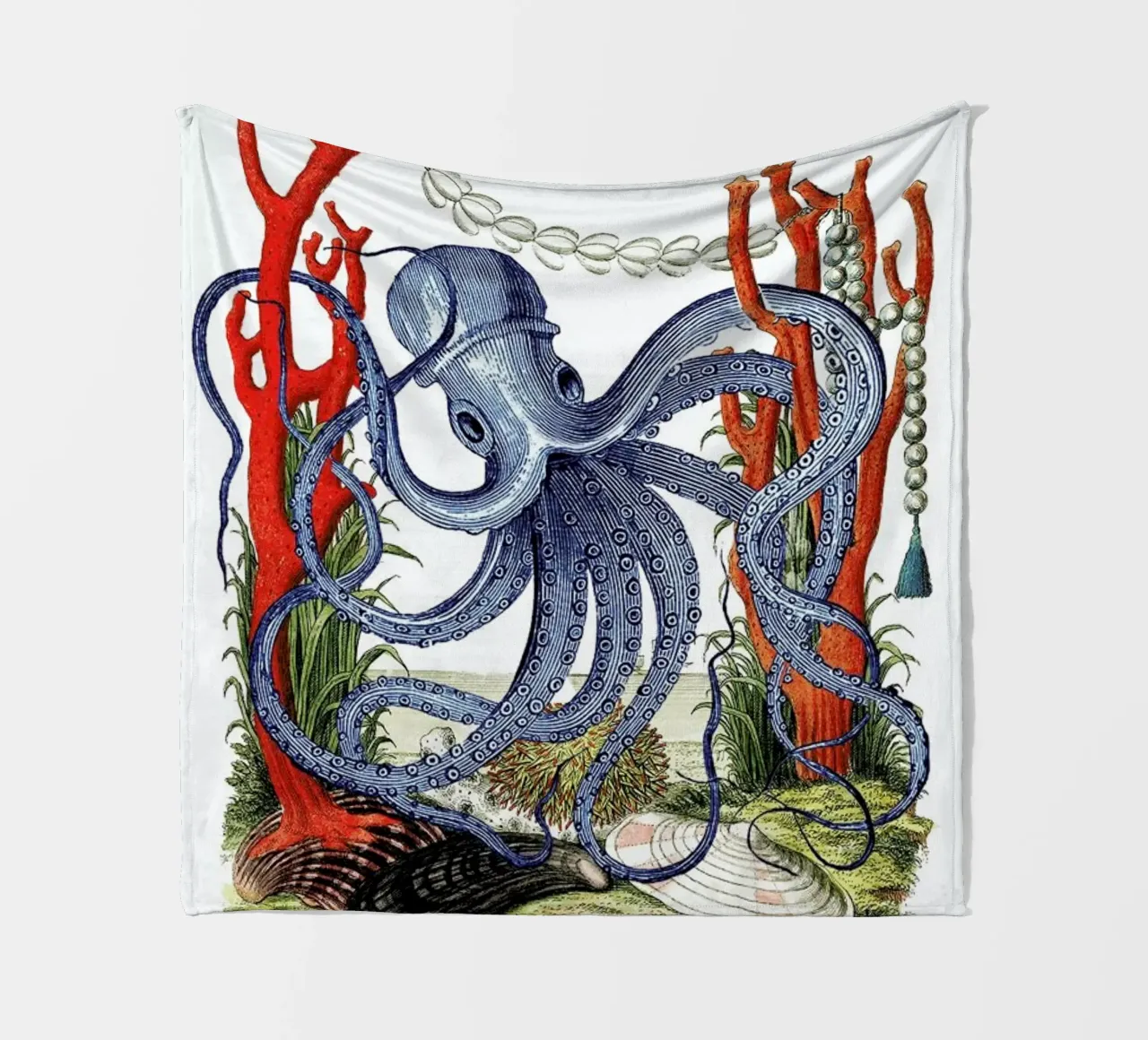 Octopus House fleece blanket by Rococco LA