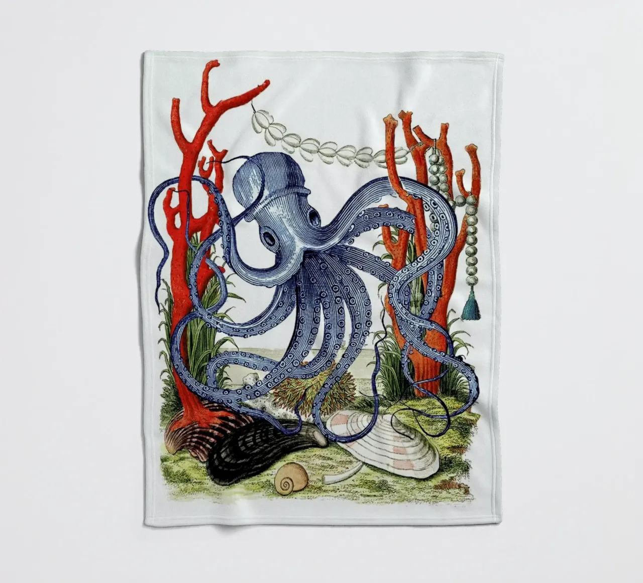 Octopus House fleece blanket by Rococco LA