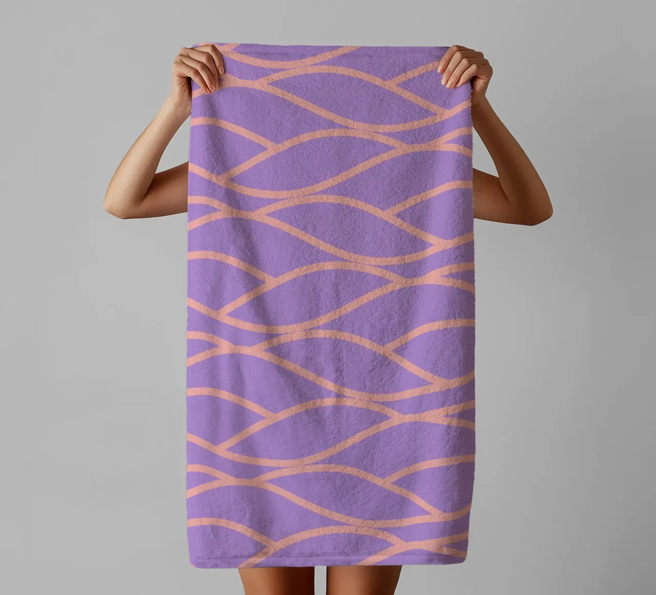 waves towel by Sabrina Ziegenhorn
