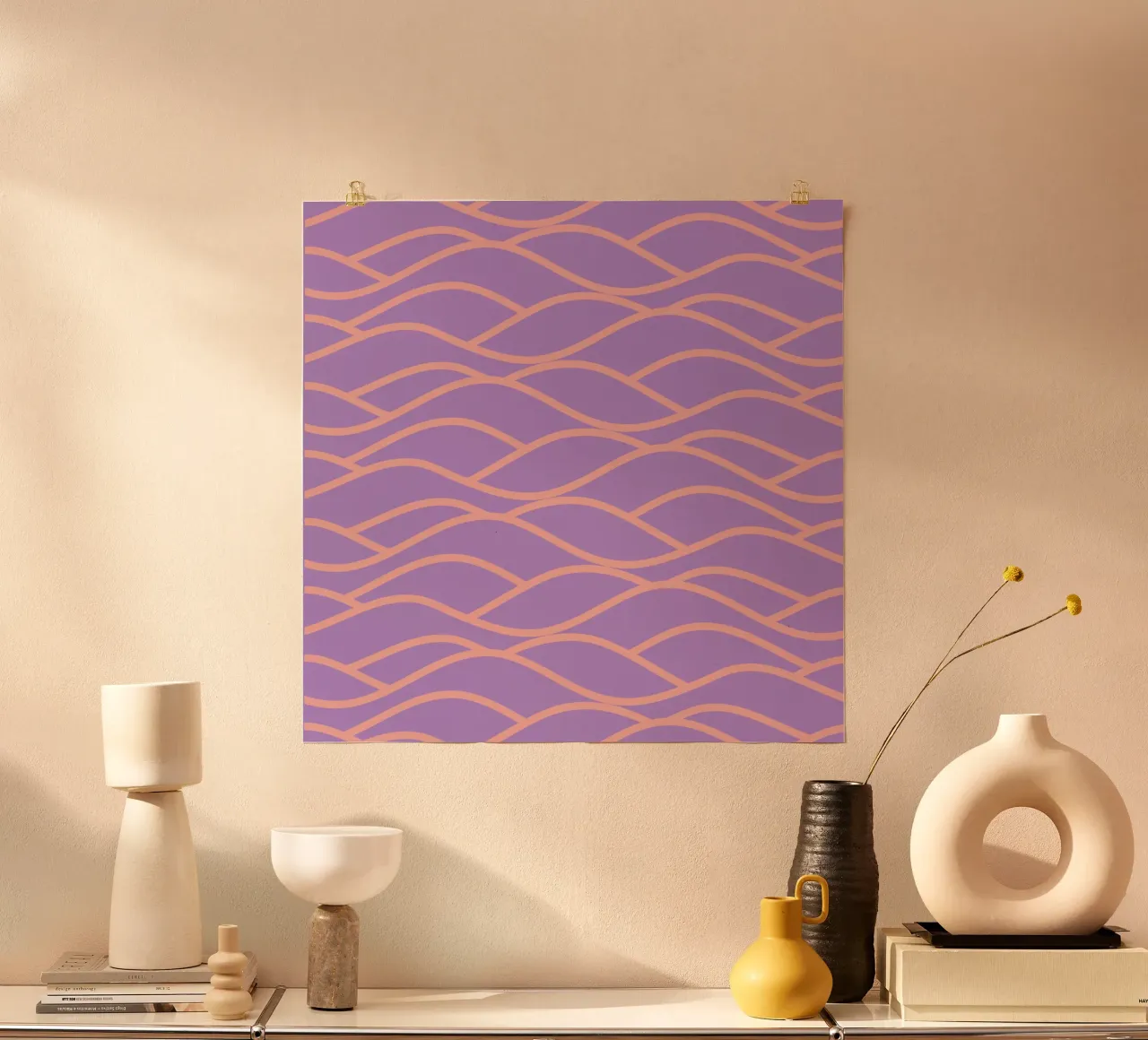 waves poster con telaio in plastica da Sabrina Ziegenhorn