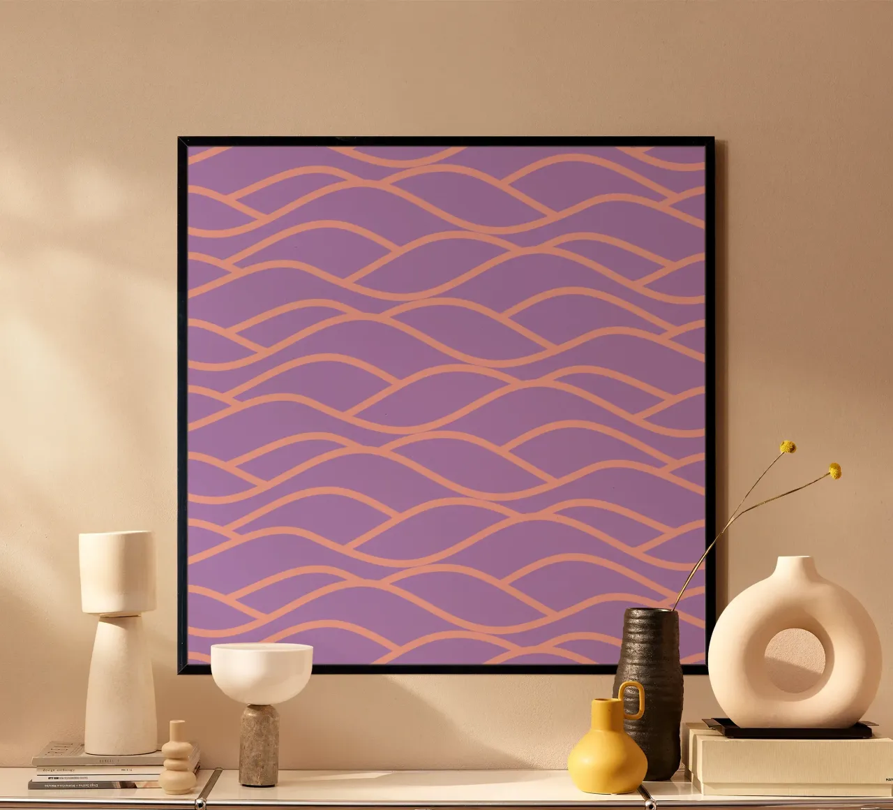 waves poster con telaio in plastica da Sabrina Ziegenhorn
