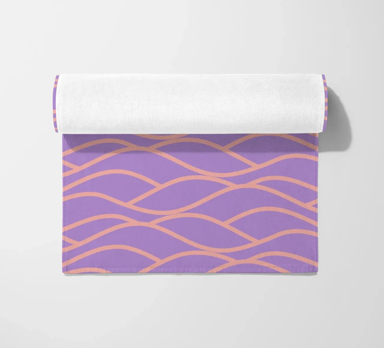 waves beach towel by Sabrina Ziegenhorn