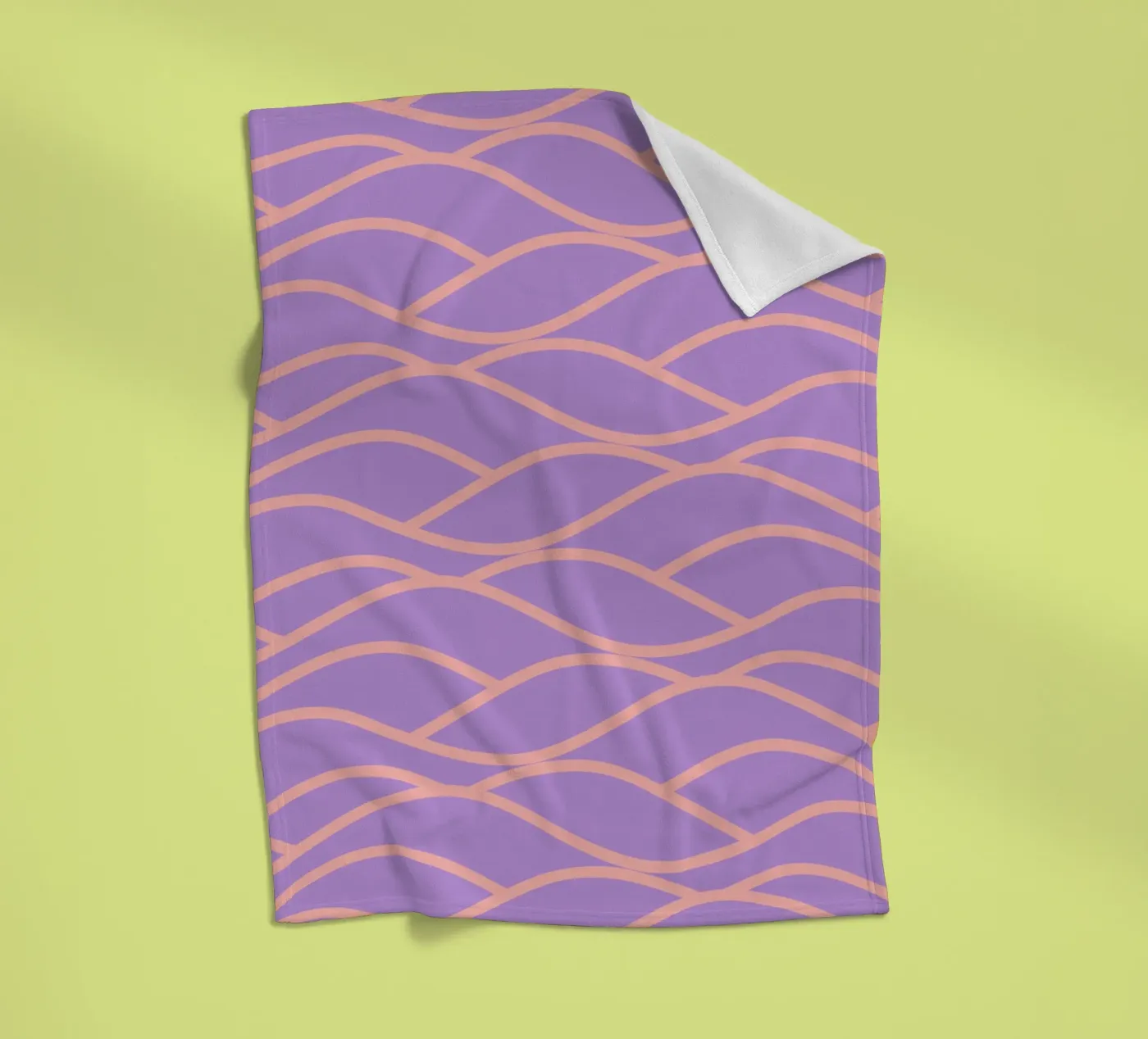 waves plaid polaire de Sabrina Ziegenhorn