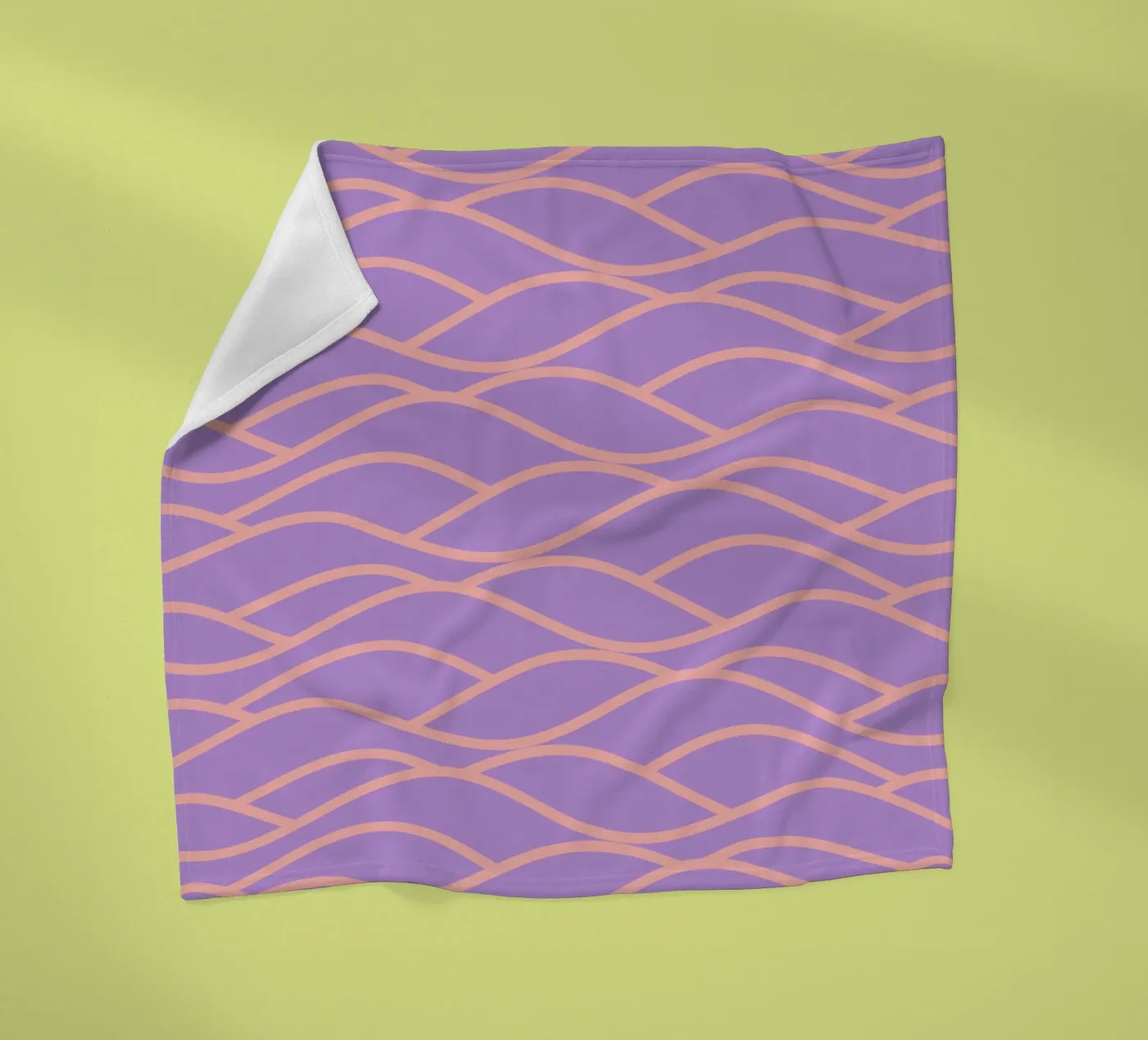 waves plaid polaire de Sabrina Ziegenhorn