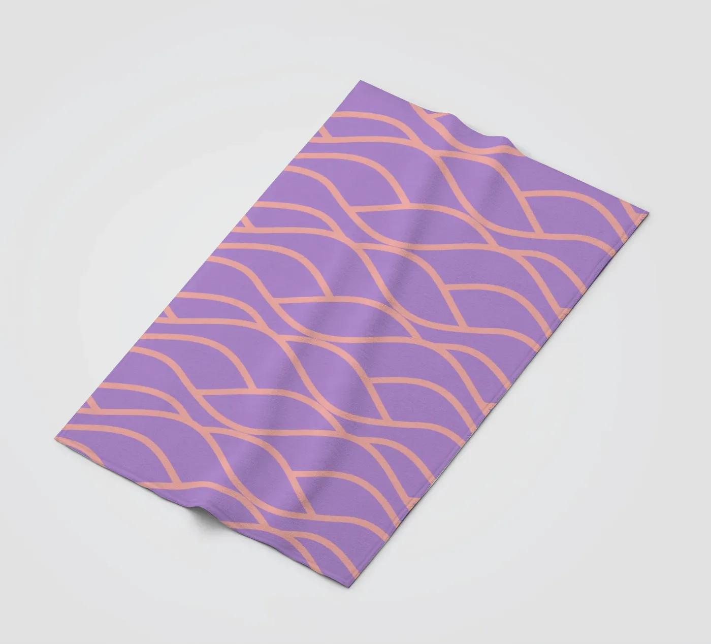 waves plaid polaire de Sabrina Ziegenhorn
