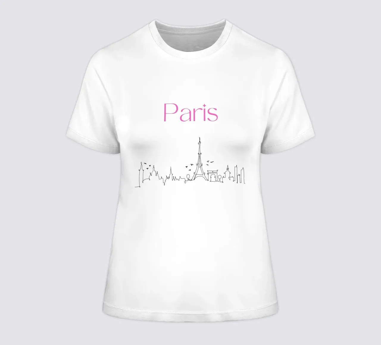 Paris women's fitted t-shirt by Sabrina Ziegenhorn