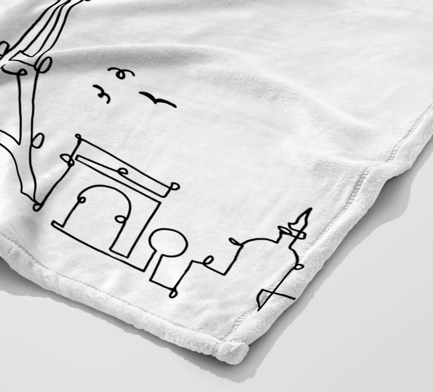 Paris Fleecedecke von Sabrina Ziegenhorn