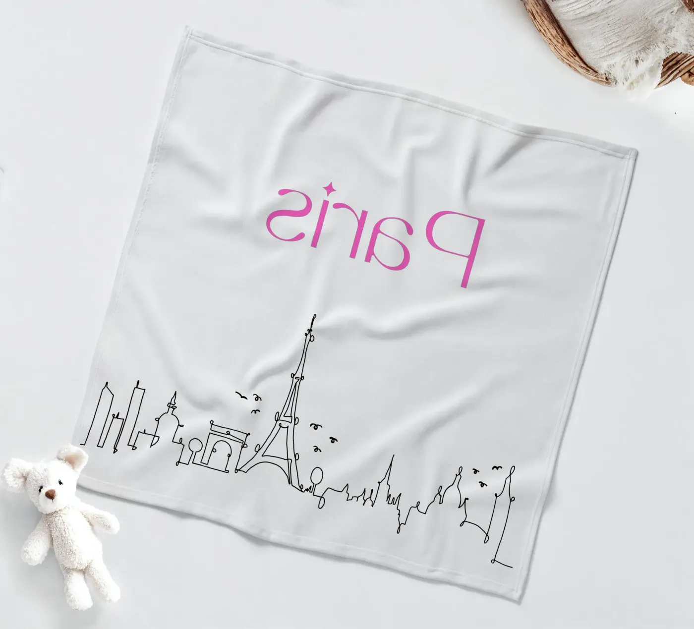 Paris Fleecedecke von Sabrina Ziegenhorn