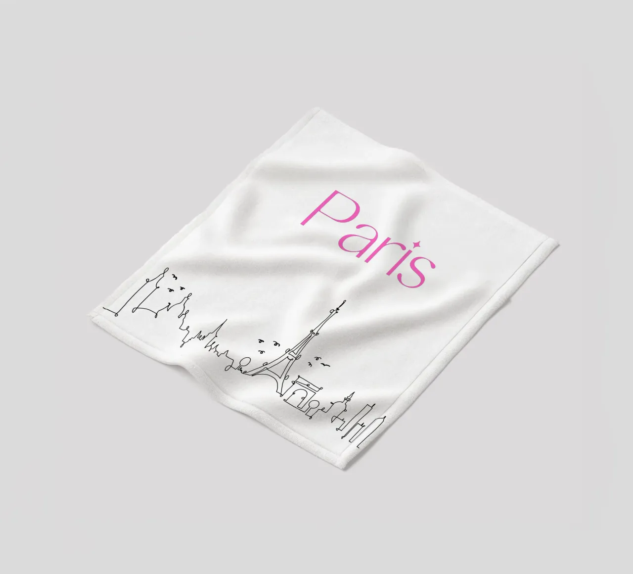 Paris fleece blanket by Sabrina Ziegenhorn