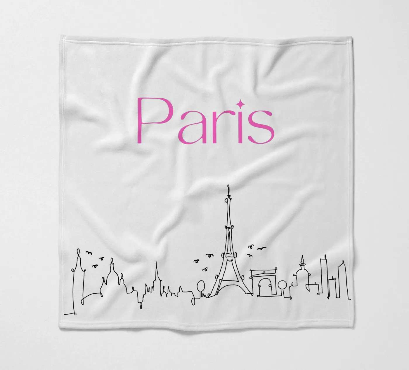 Paris Fleecedecke von Sabrina Ziegenhorn