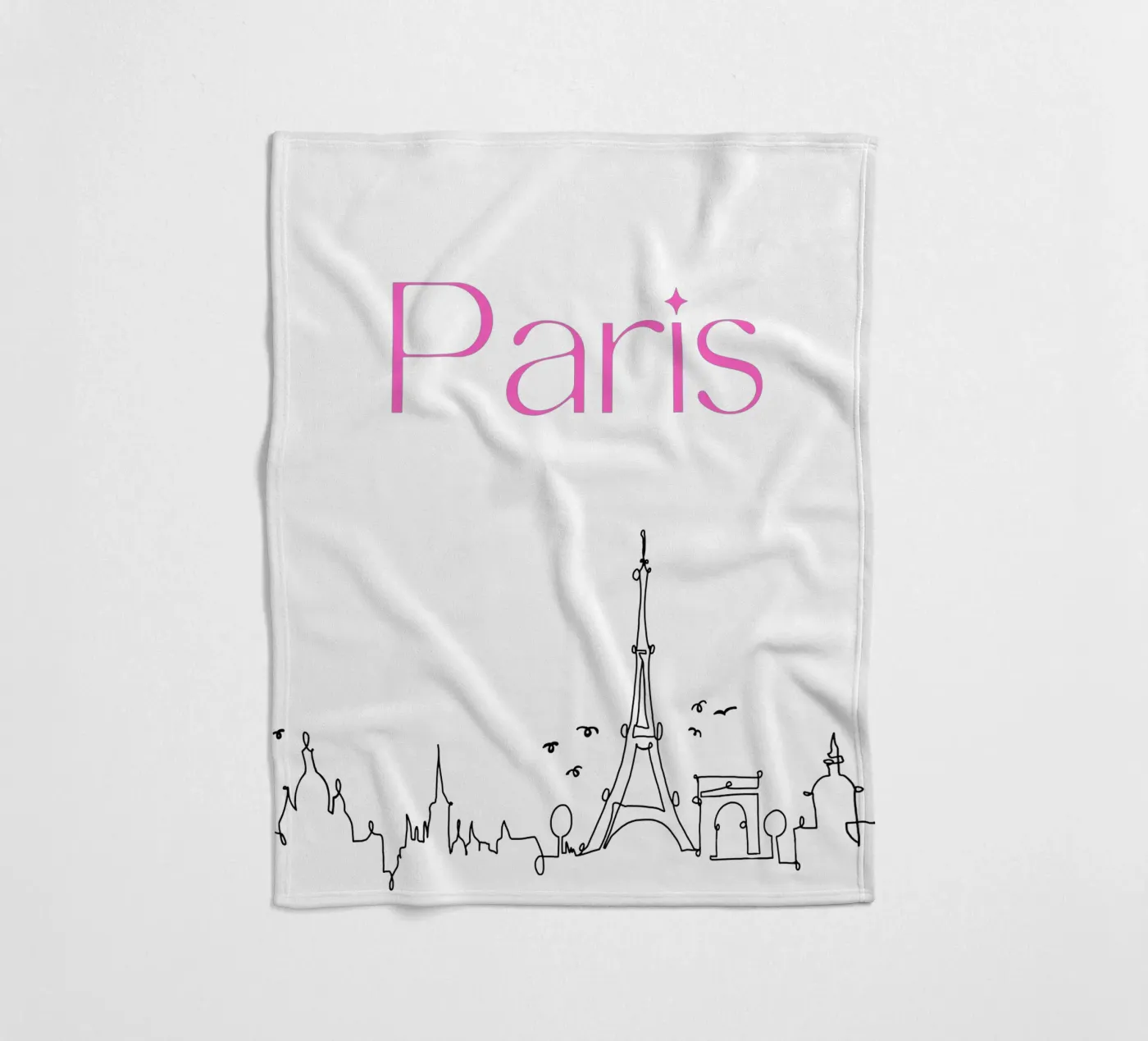 Paris Fleecedecke von Sabrina Ziegenhorn