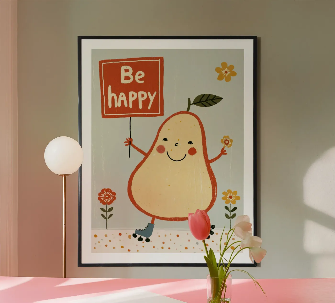 Be Happy Pear poster da Aimee