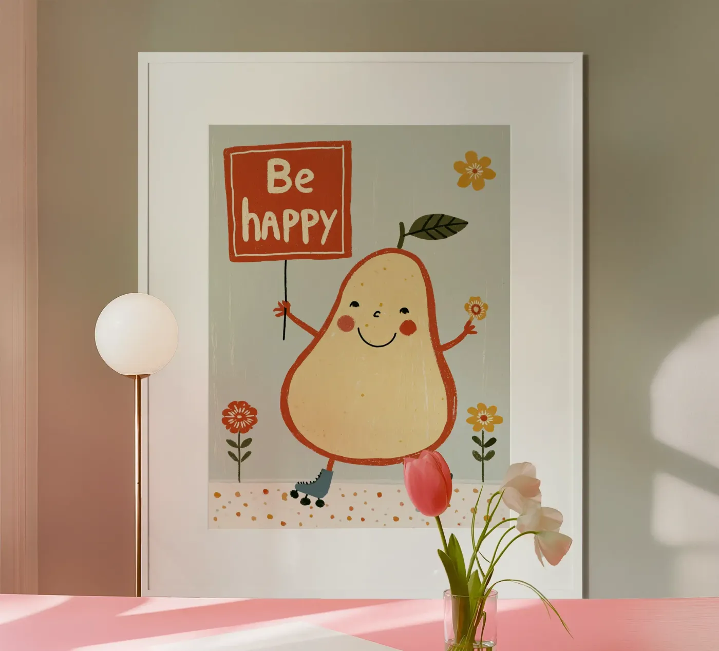 Be Happy Pear poster da Aimee