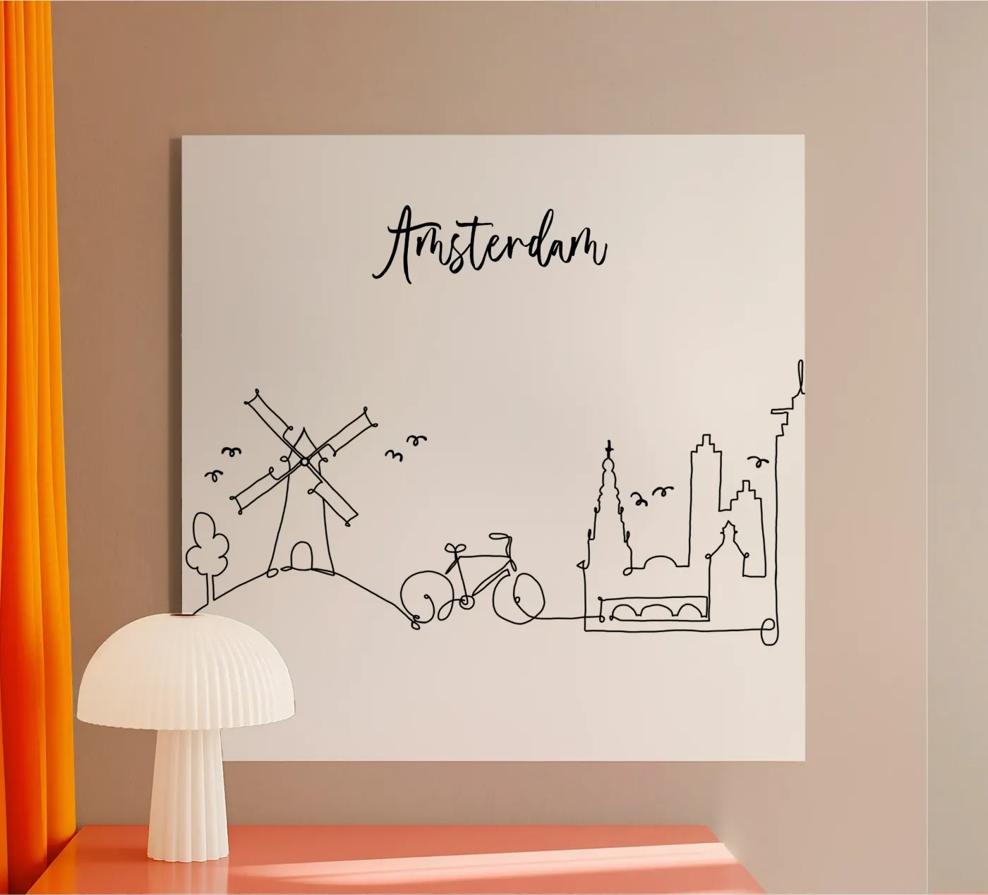 Amsterdam Acryl-Glas von Sabrina Ziegenhorn