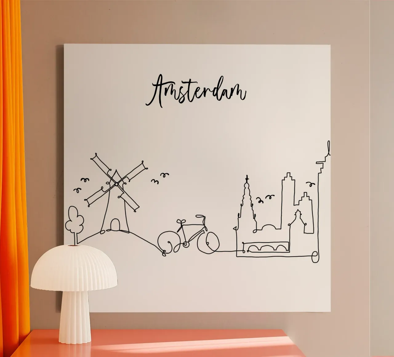 Amsterdam tela con Cornice a cassetta da Sabrina Ziegenhorn