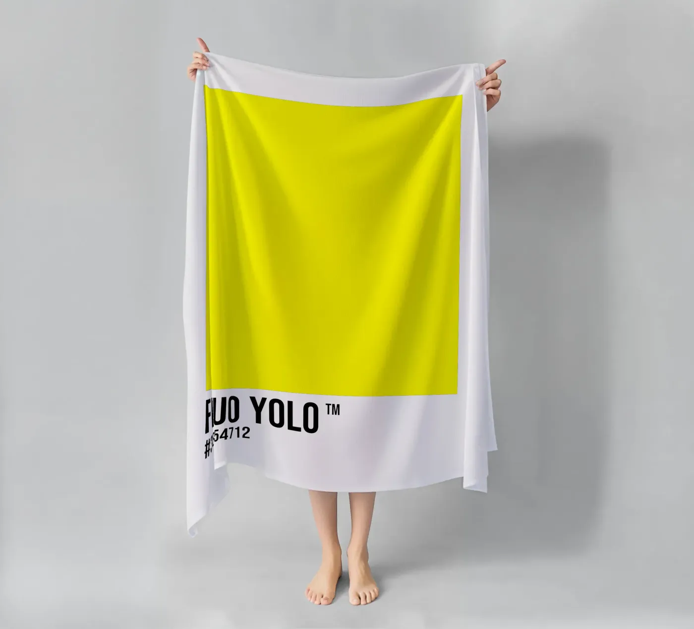 Fluo Yolo telo mare da Vector Hugo