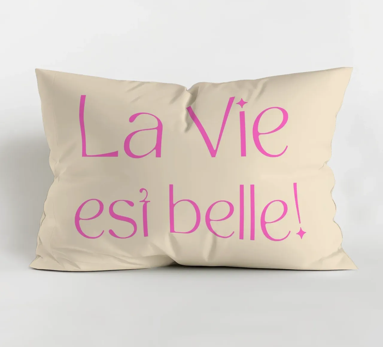 life is beautiful decorative cushion by Sabrina Ziegenhorn
