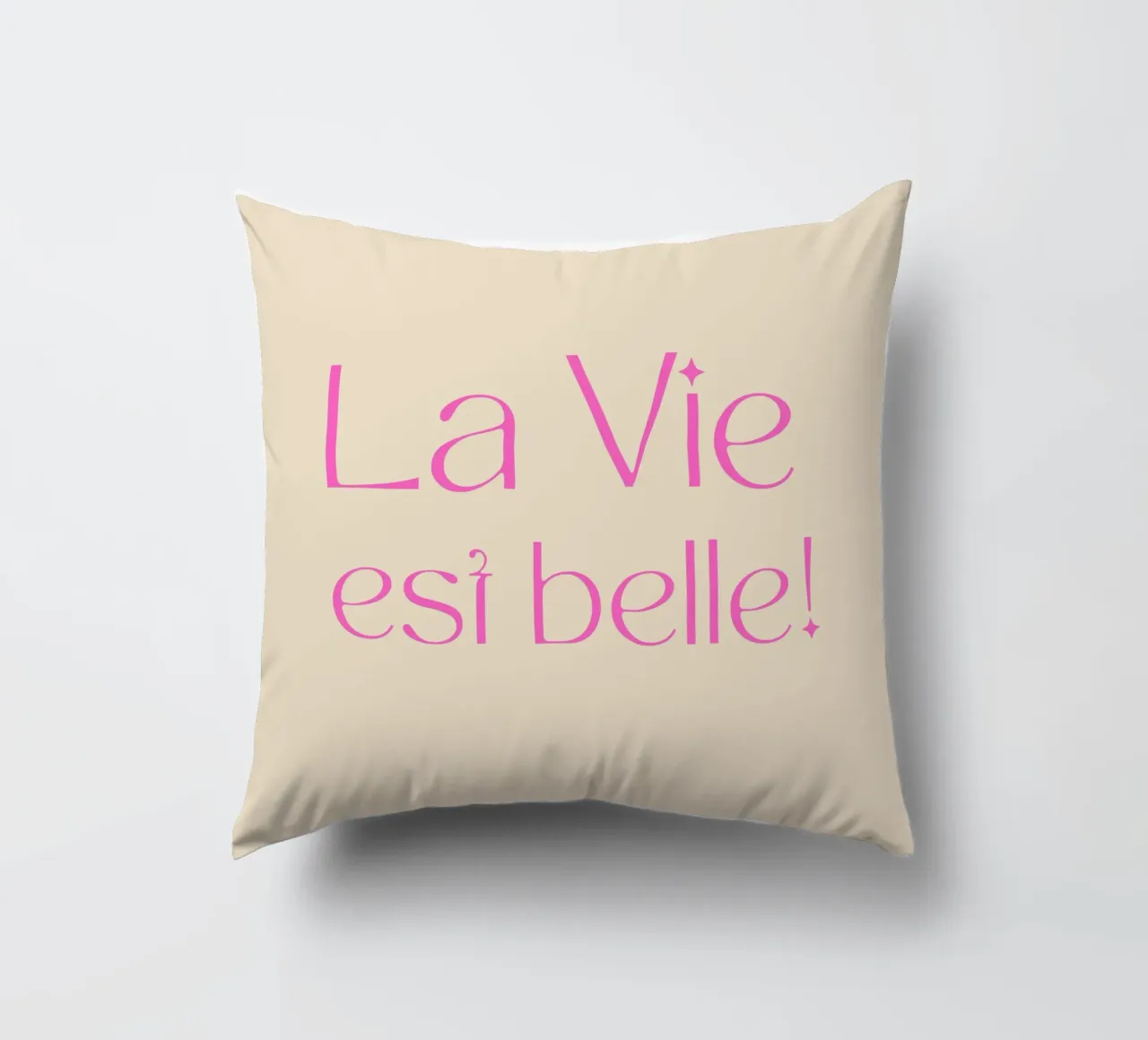life is beautiful decorative cushion by Sabrina Ziegenhorn