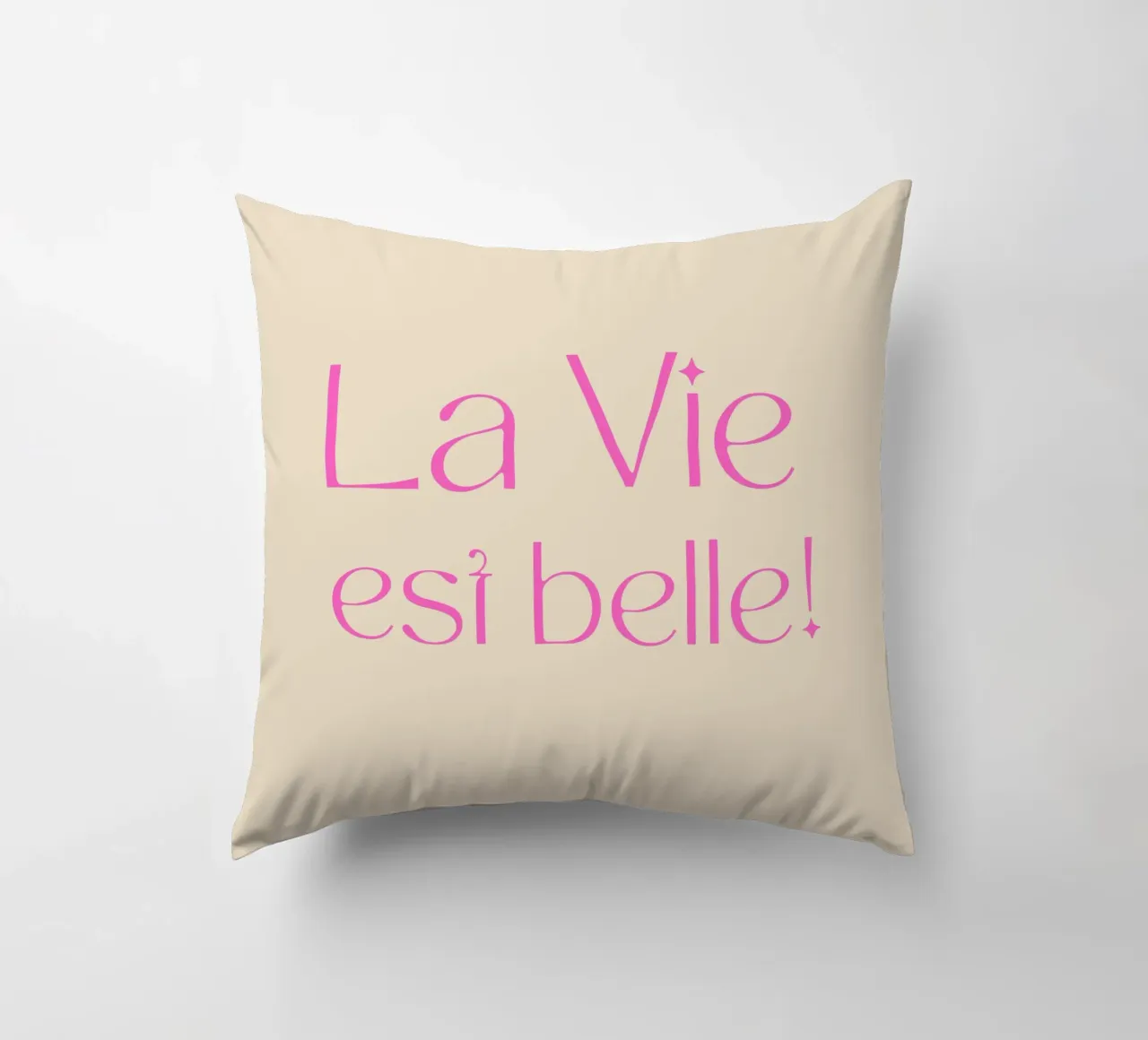 life is beautiful decorative cushion by Sabrina Ziegenhorn