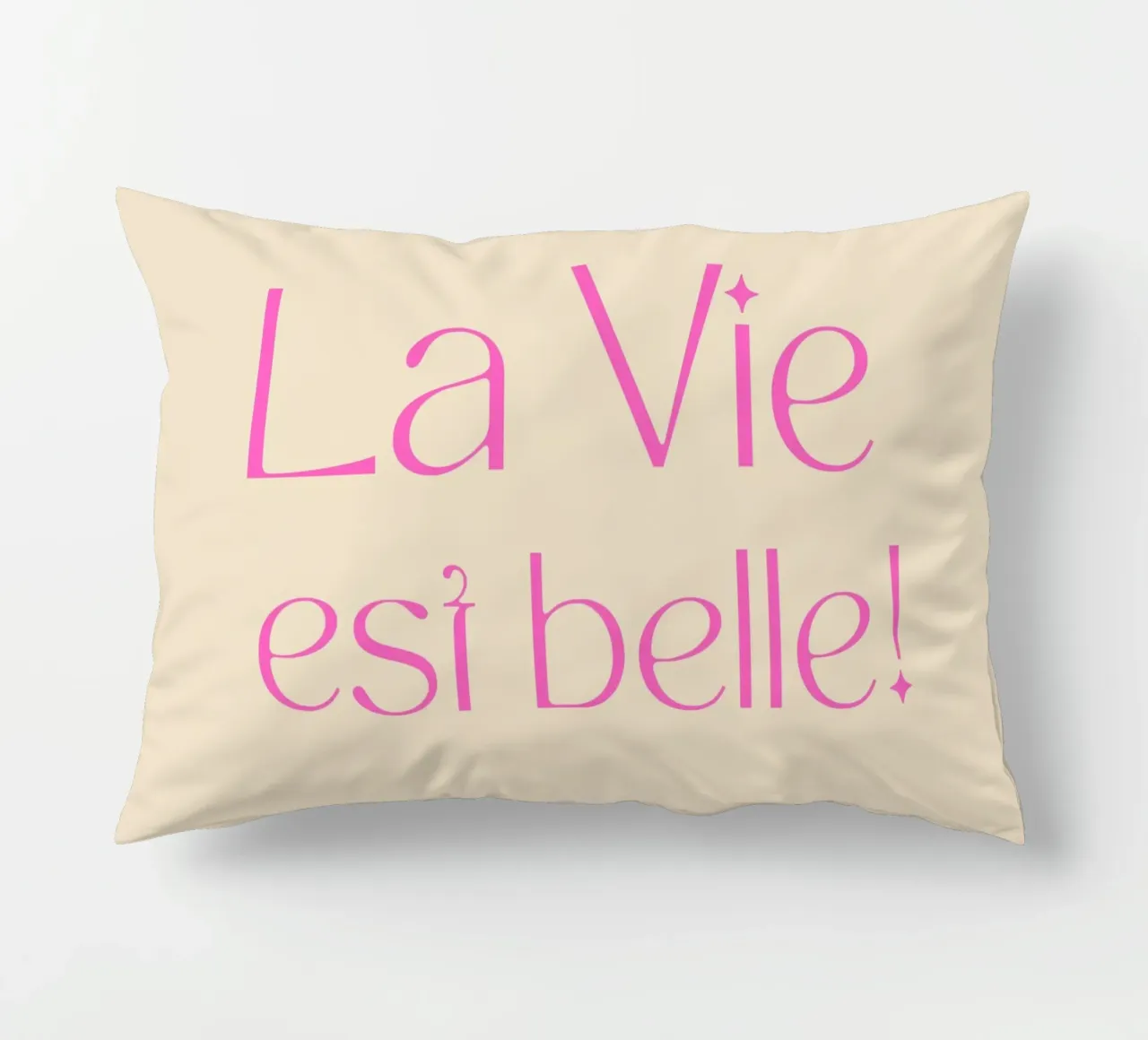 life is beautiful decorative cushion by Sabrina Ziegenhorn
