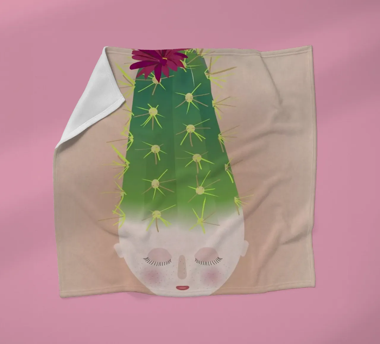 Musings Cactus coperta in pile da Mie Frey Damgaard