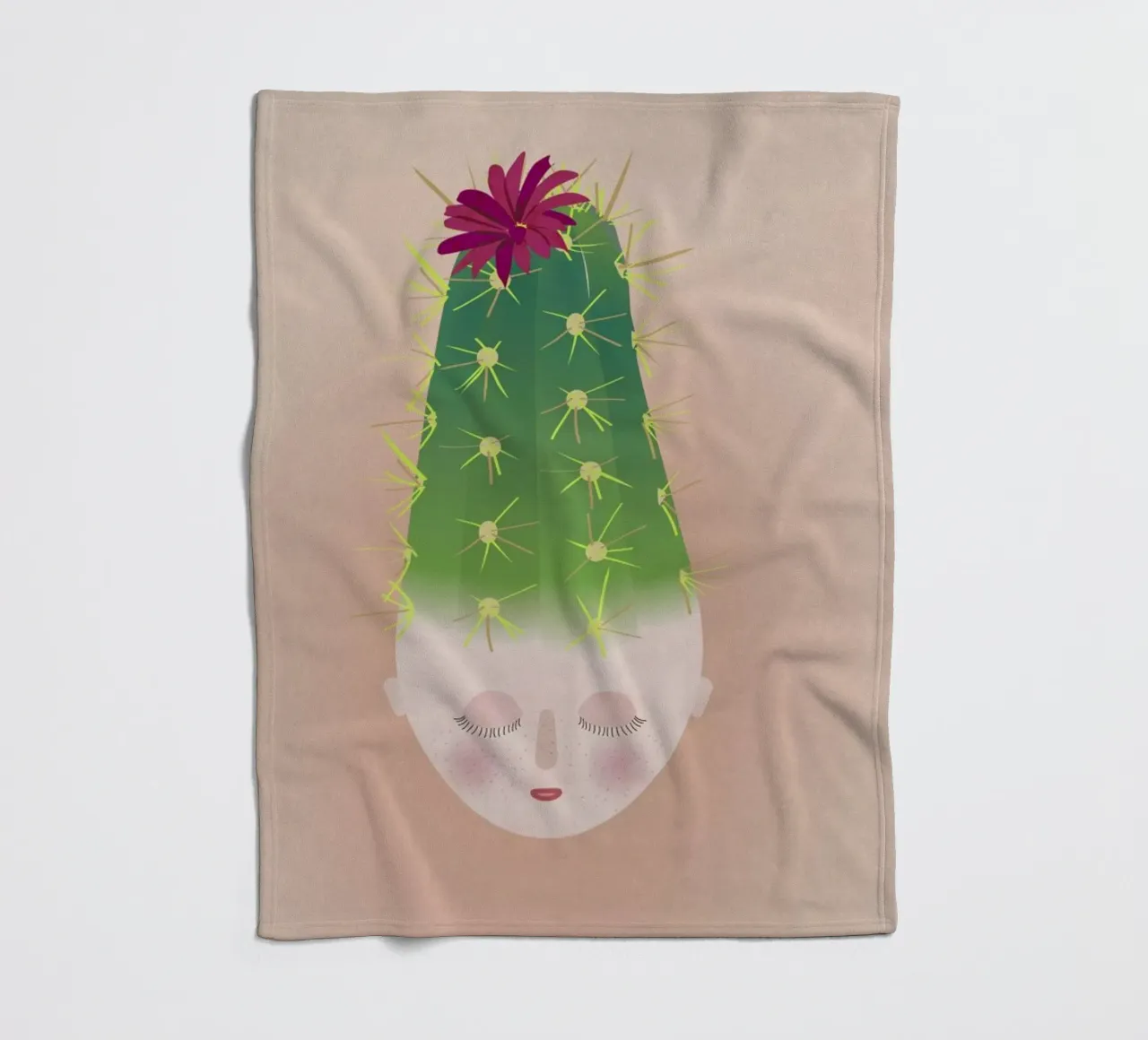 Musings Cactus coperta in pile da Mie Frey Damgaard