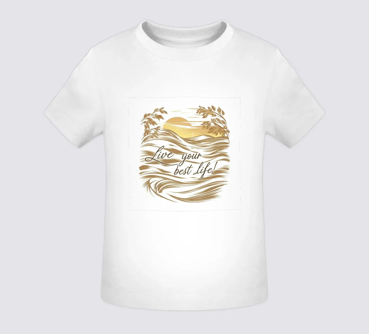 Orizzonte d'oro maglietta neonato da inspirational quote
