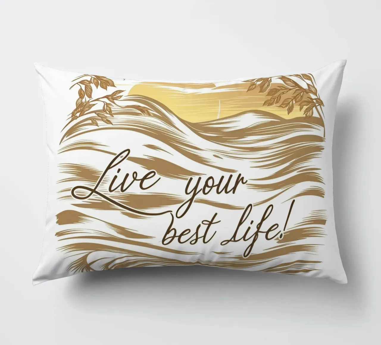 Orizzonte d'oro cuscino da inspirational quote