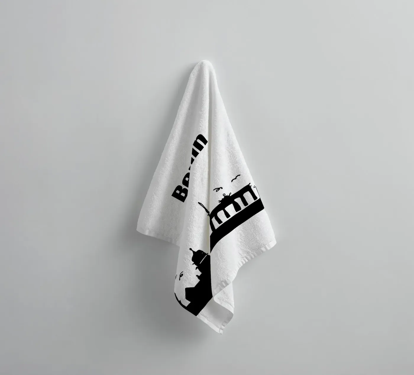 Berlin badhanddoek van Sabrina Ziegenhorn