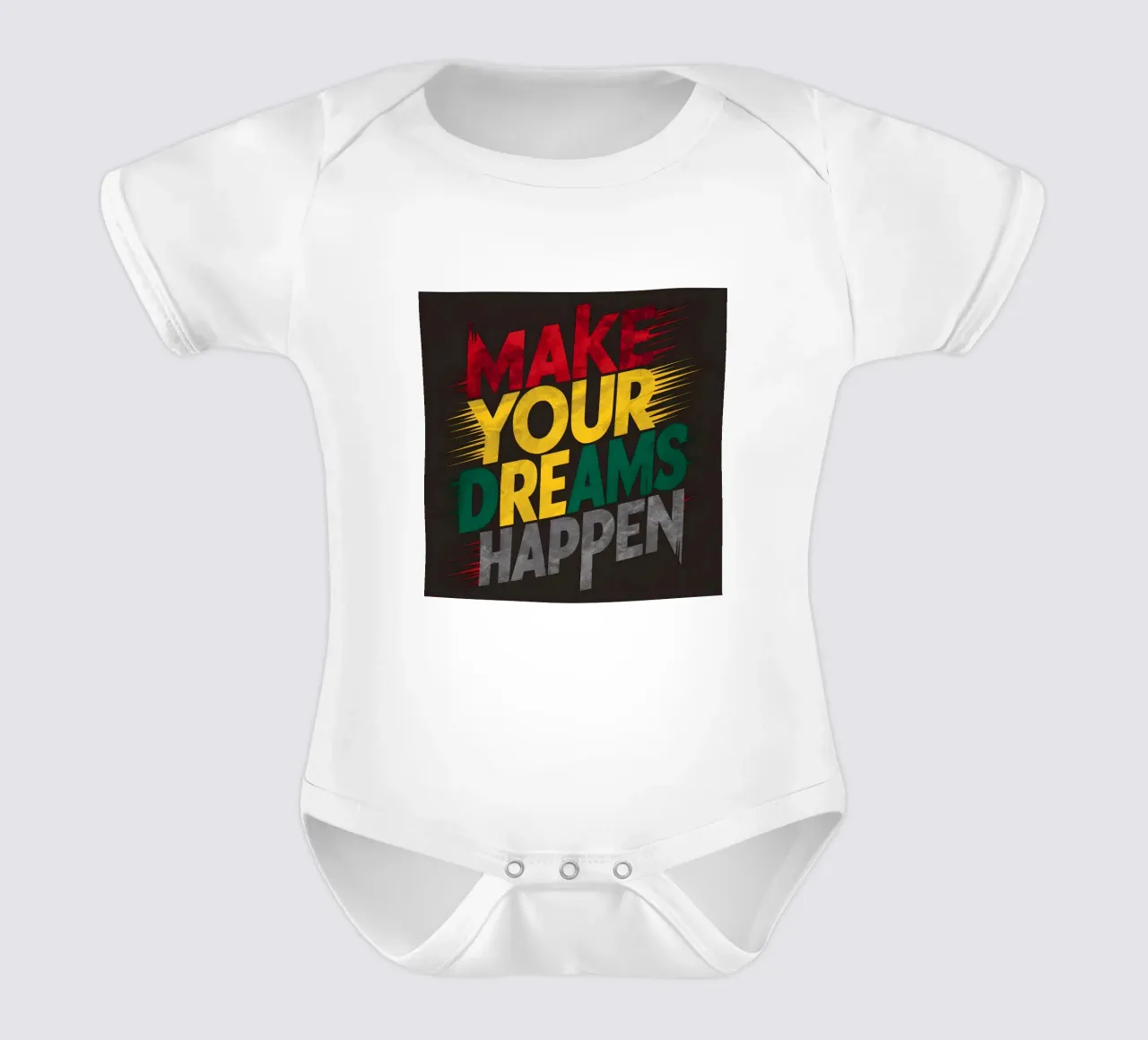 Realizzare i propri sogni body neonato maniche corte da inspirational quote