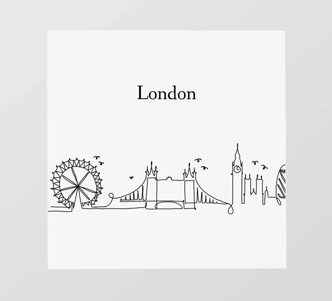London telo in pvc da Sabrina Ziegenhorn