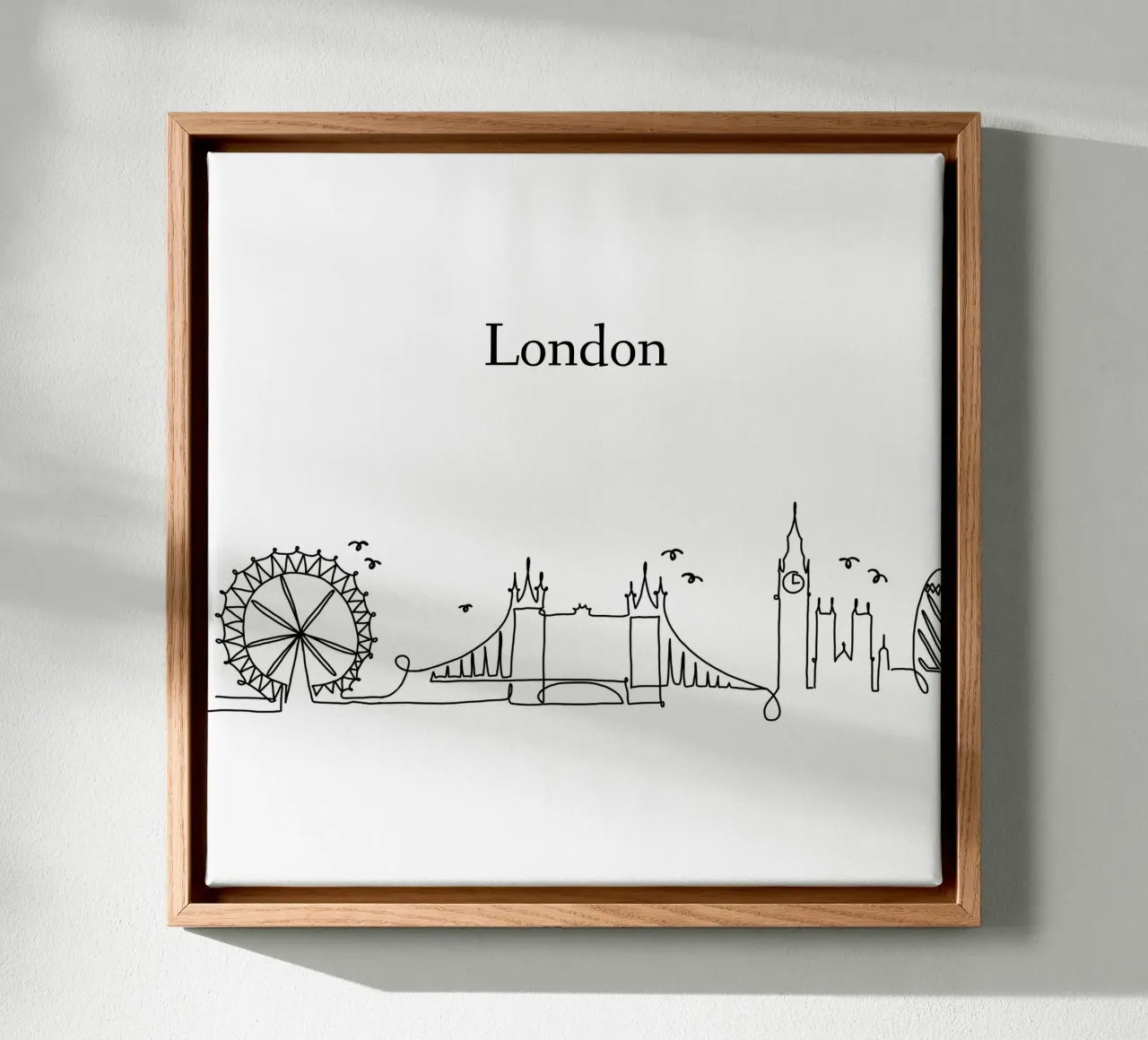 London tela con Cornice a cassetta da Sabrina Ziegenhorn