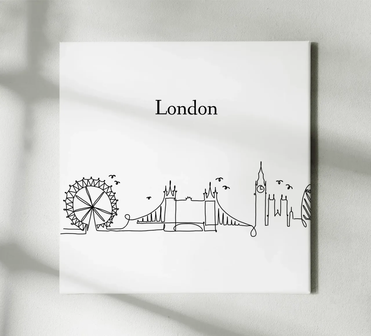London tela con Cornice a cassetta da Sabrina Ziegenhorn