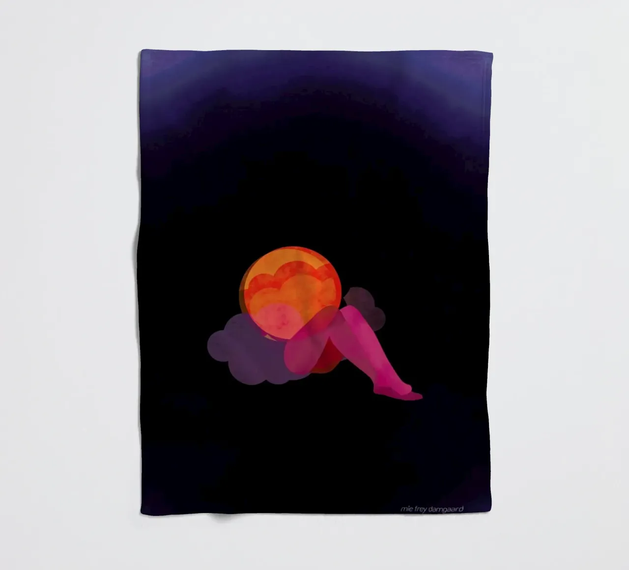 Relaxed fleecedeken van Mie Frey Damgaard