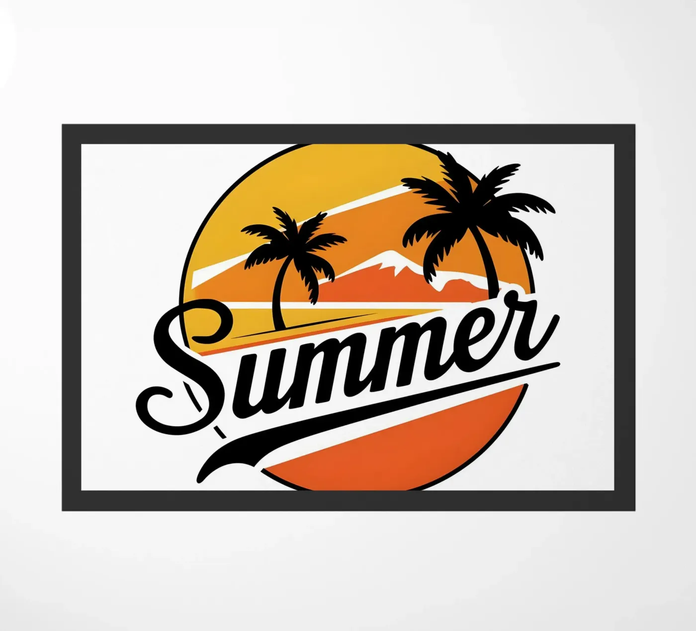 Summer Vibes doormat by inspirational quote