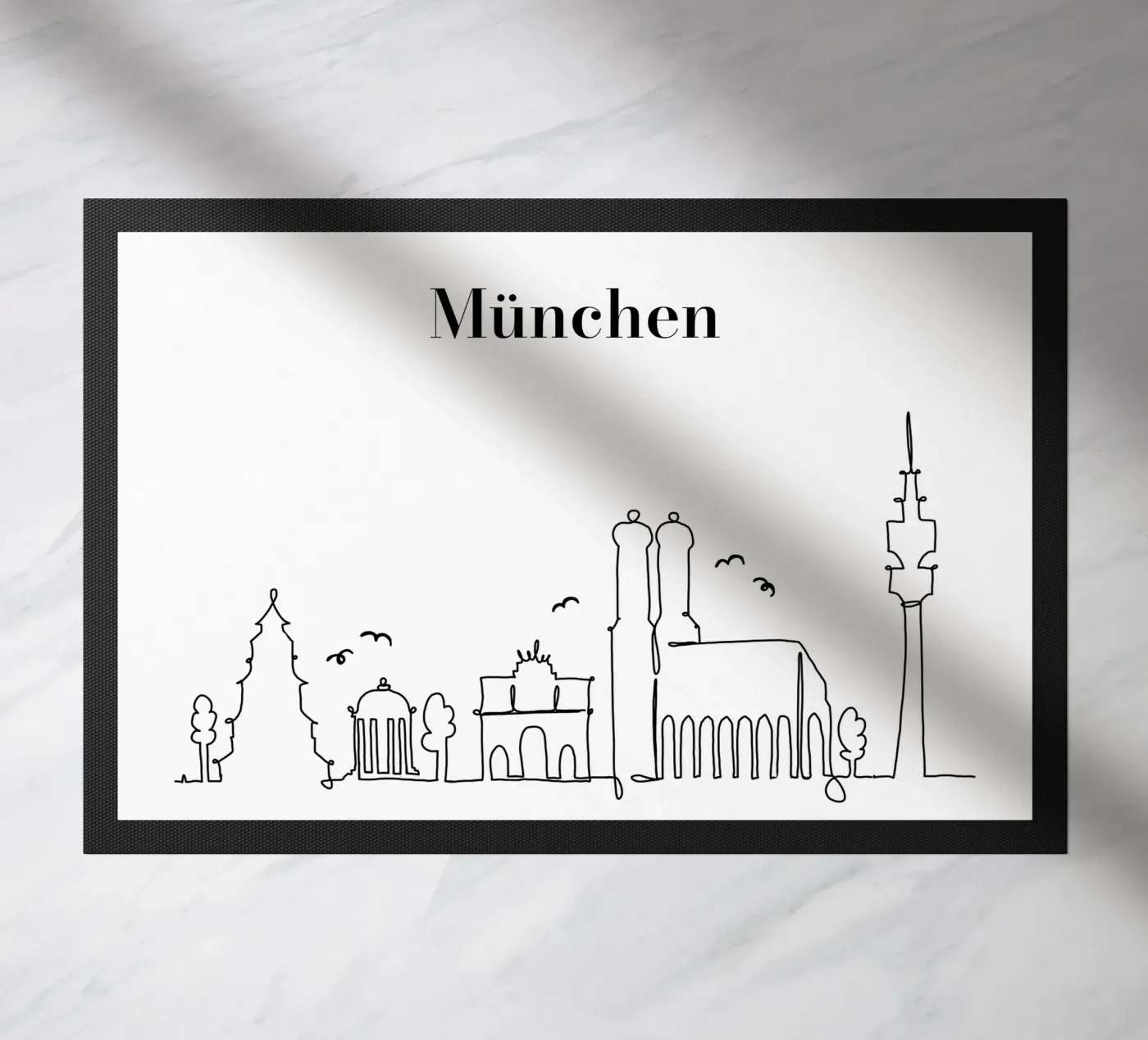 Munich deurmat van Sabrina Ziegenhorn