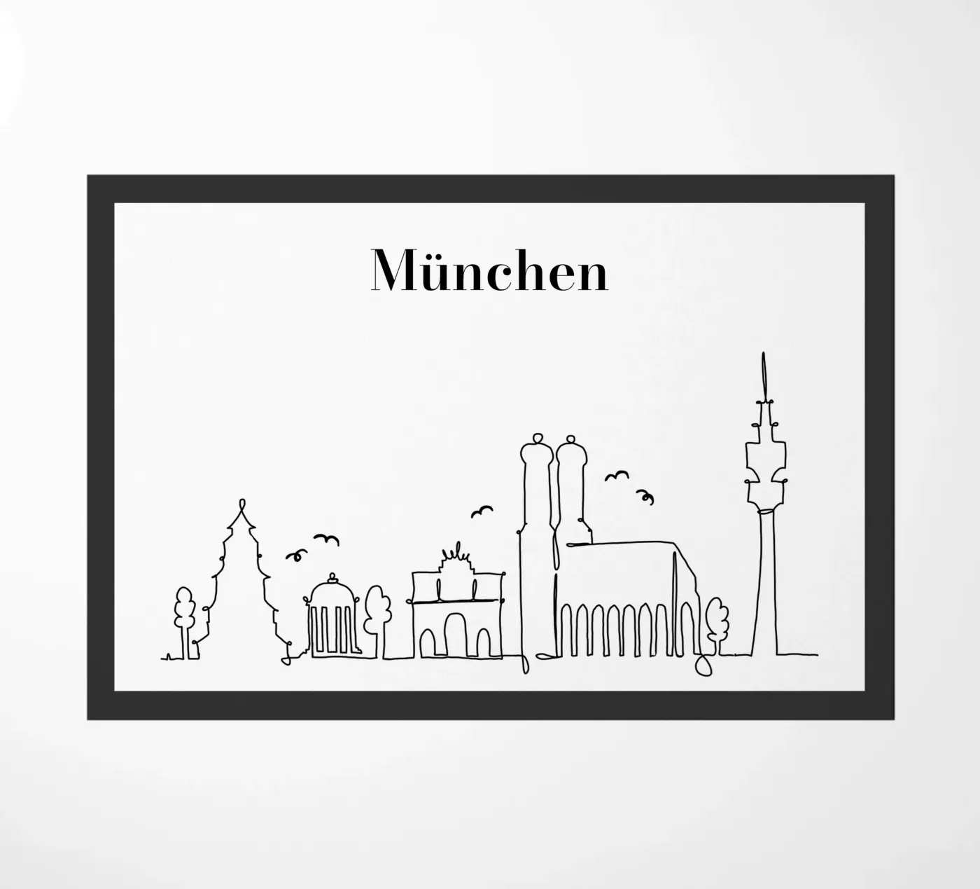 Munich deurmat van Sabrina Ziegenhorn