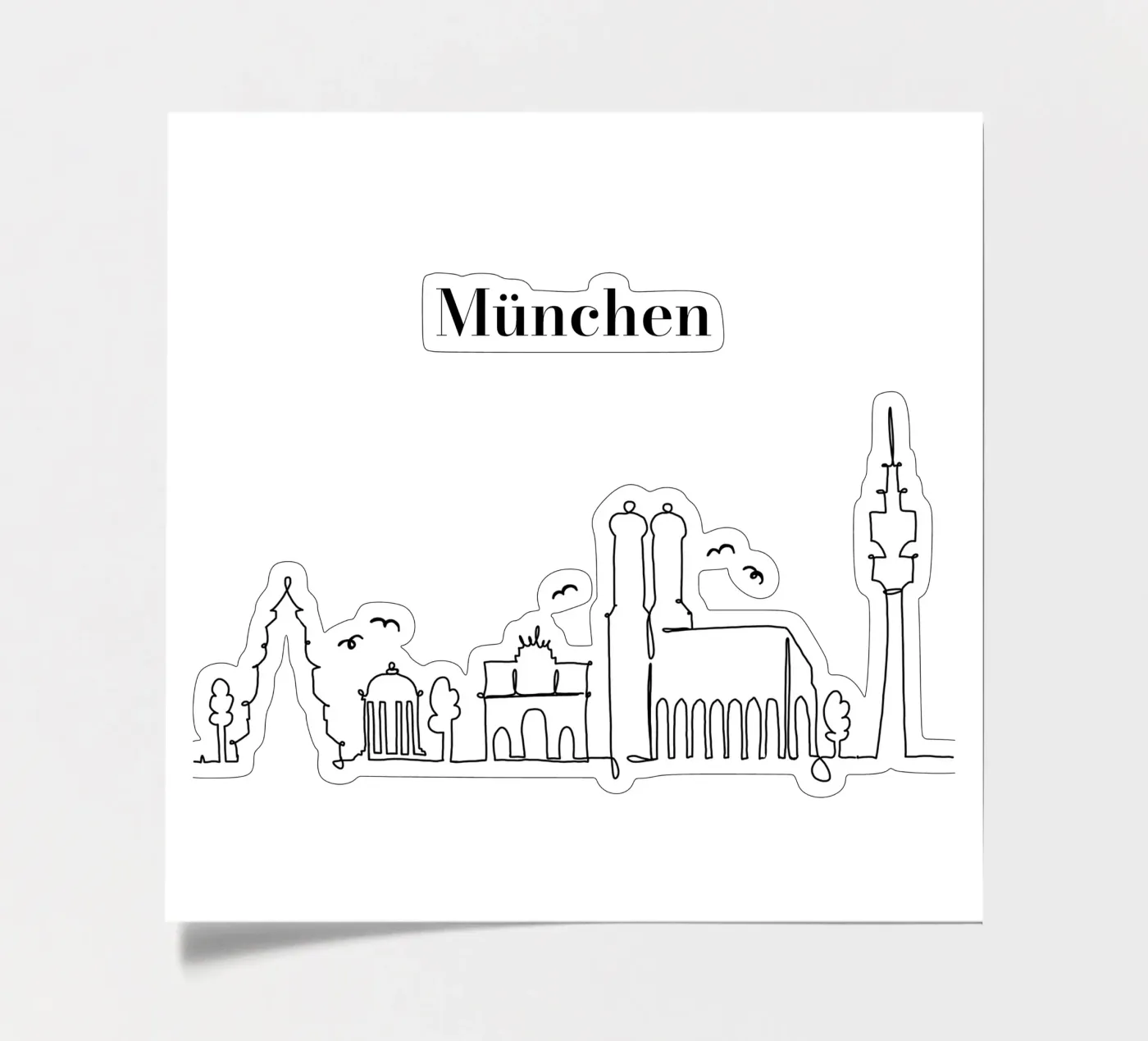 Munich sticker sheet by Sabrina Ziegenhorn