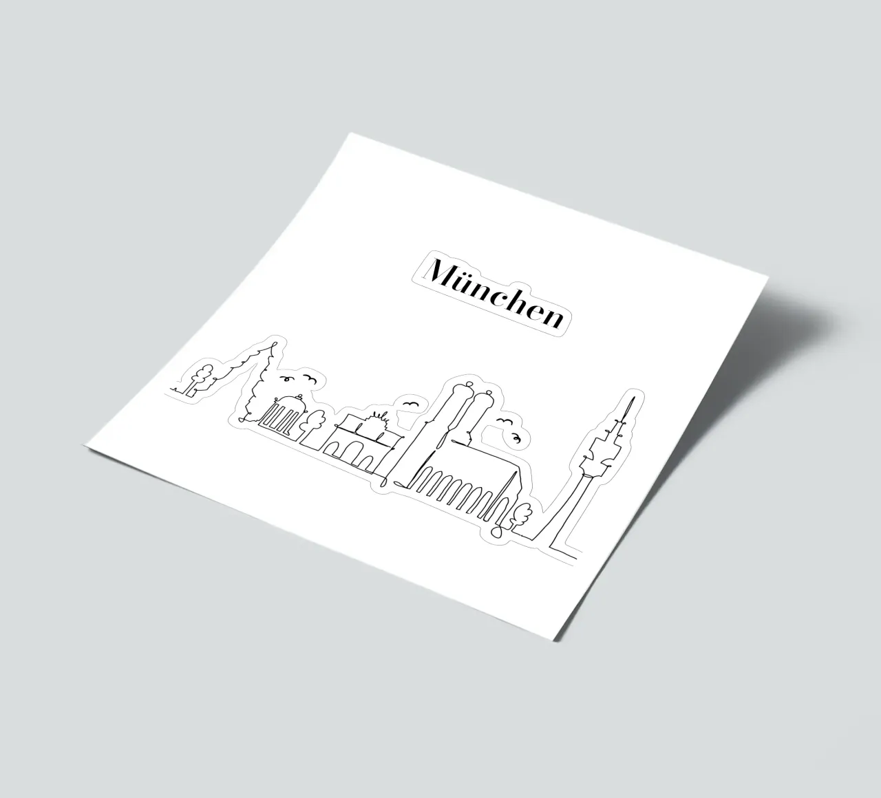 Munich sticker sheet by Sabrina Ziegenhorn