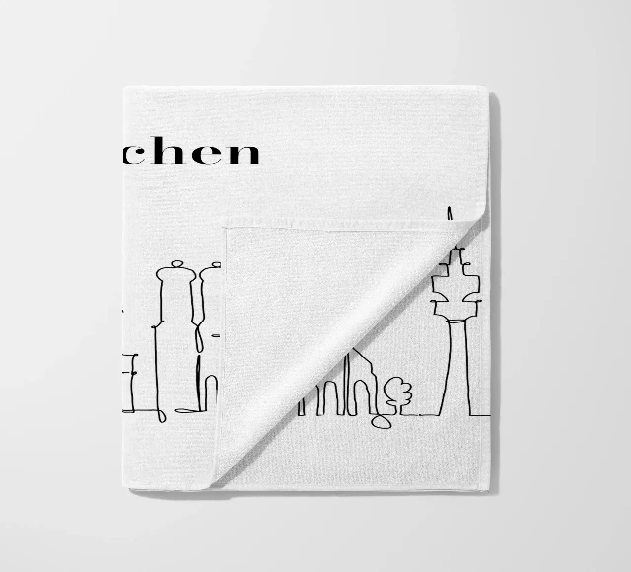 Munich beach towel by Sabrina Ziegenhorn