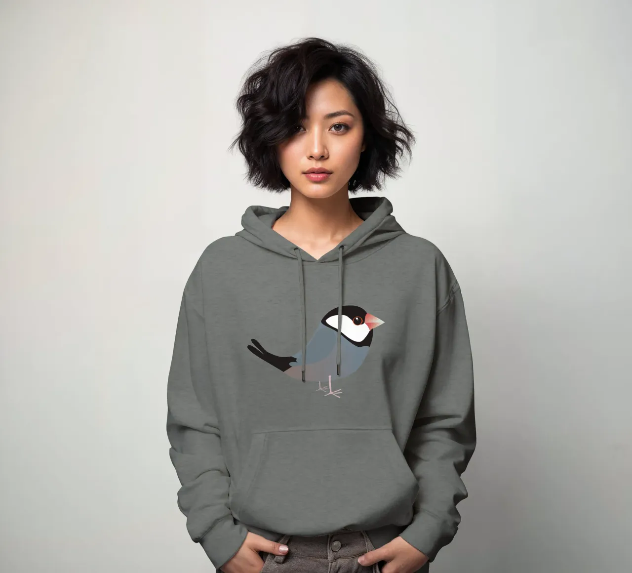 Cute java sparrow hoodie by BwiseLizzy