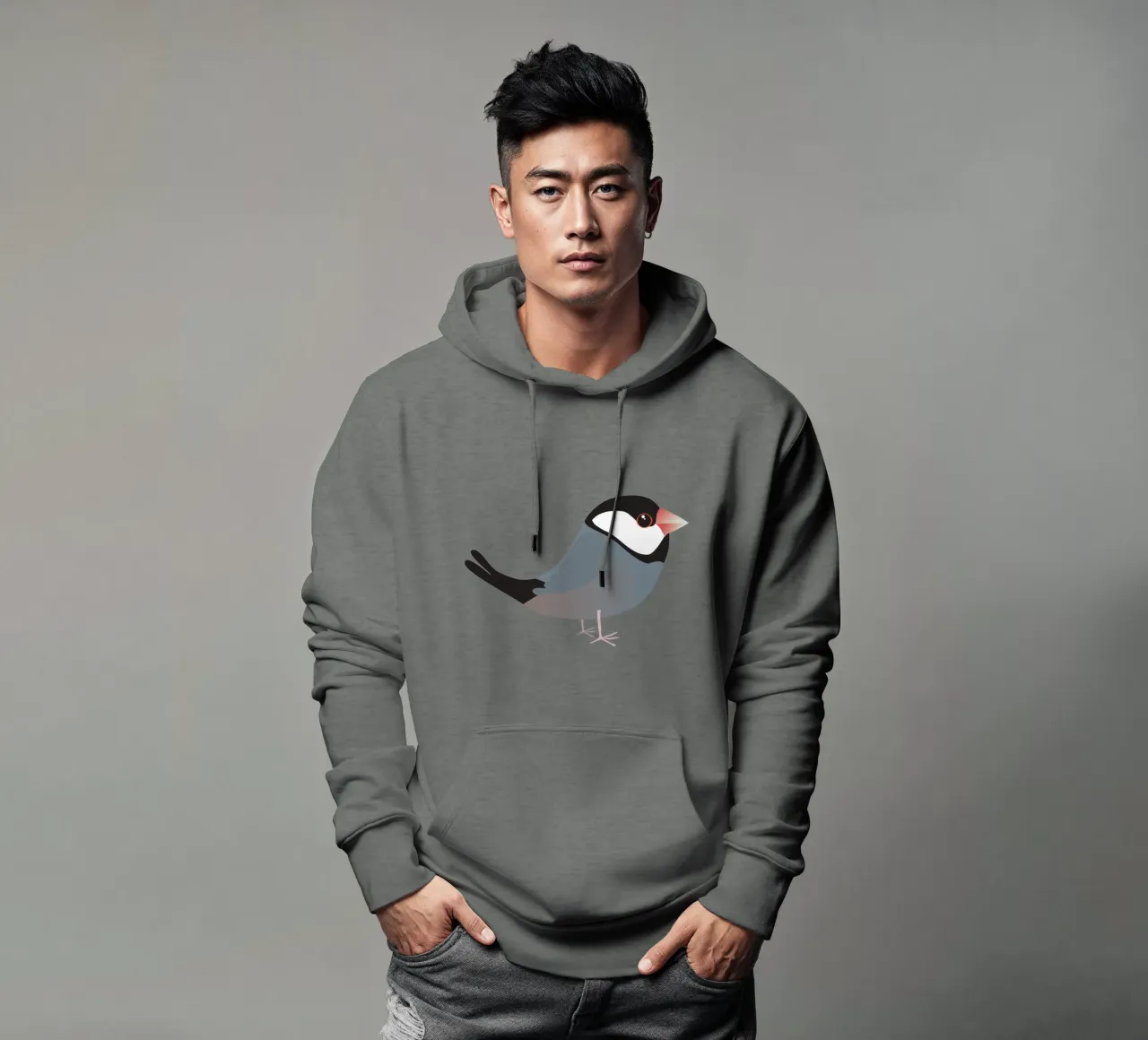 Cute java sparrow hoodie by BwiseLizzy