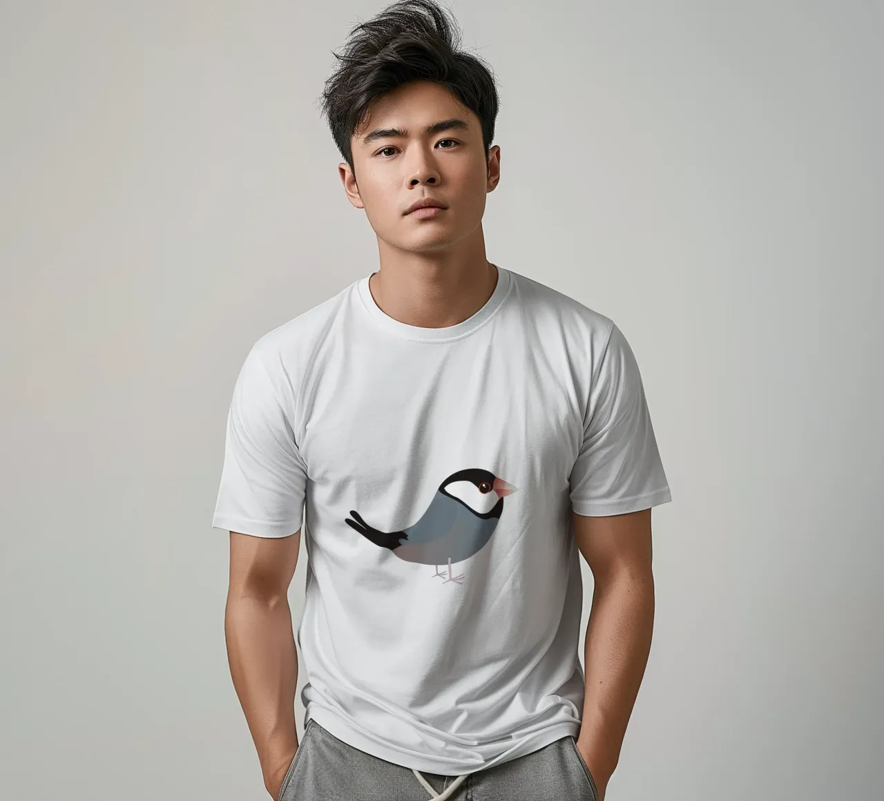 Cute java sparrow t-shirt by BwiseLizzy