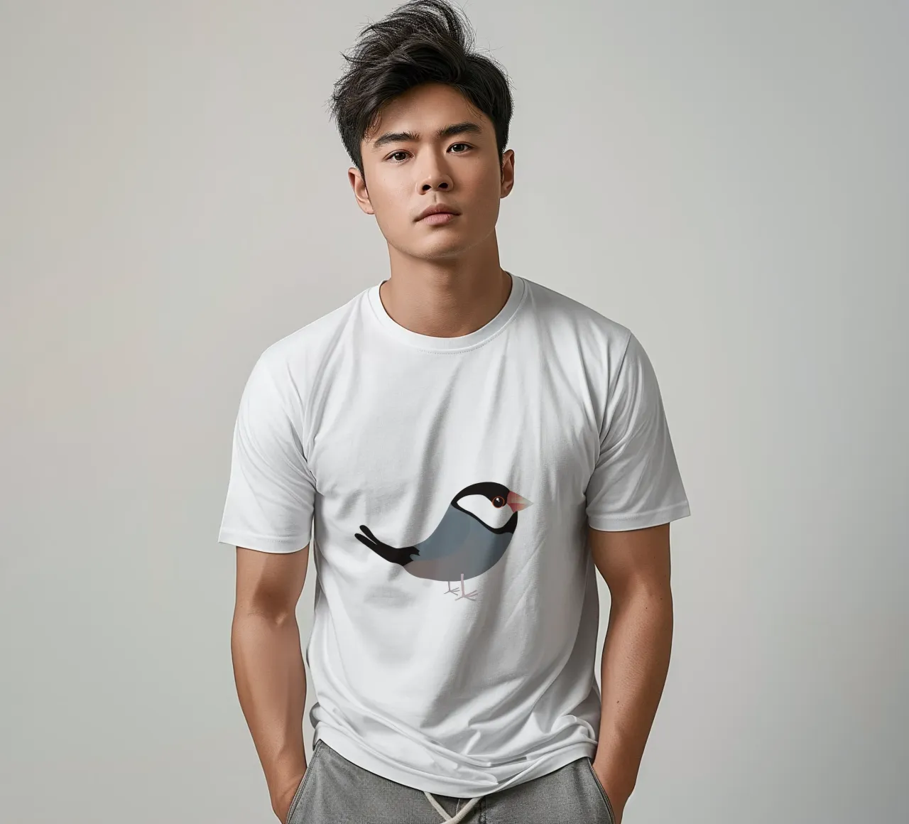 Cute java sparrow t-shirt by BwiseLizzy