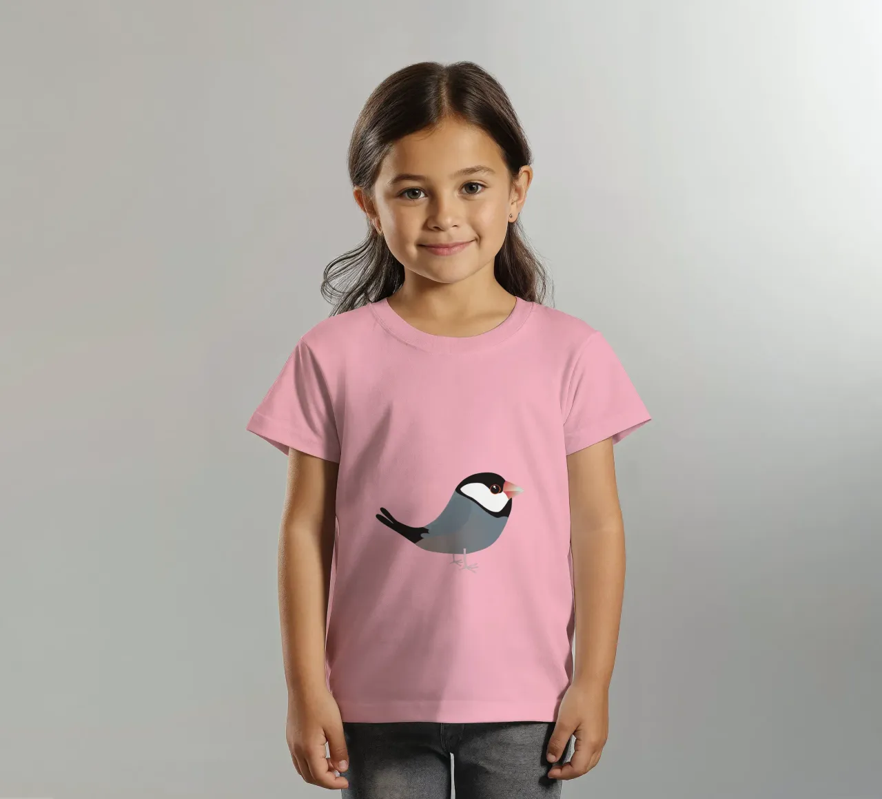 Cute java sparrow Kinder T-Shirt von BwiseLizzy