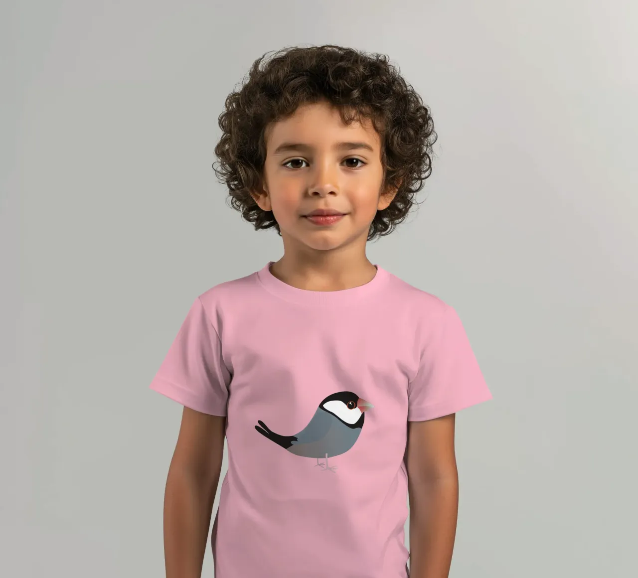Cute java sparrow Kinder T-Shirt von BwiseLizzy