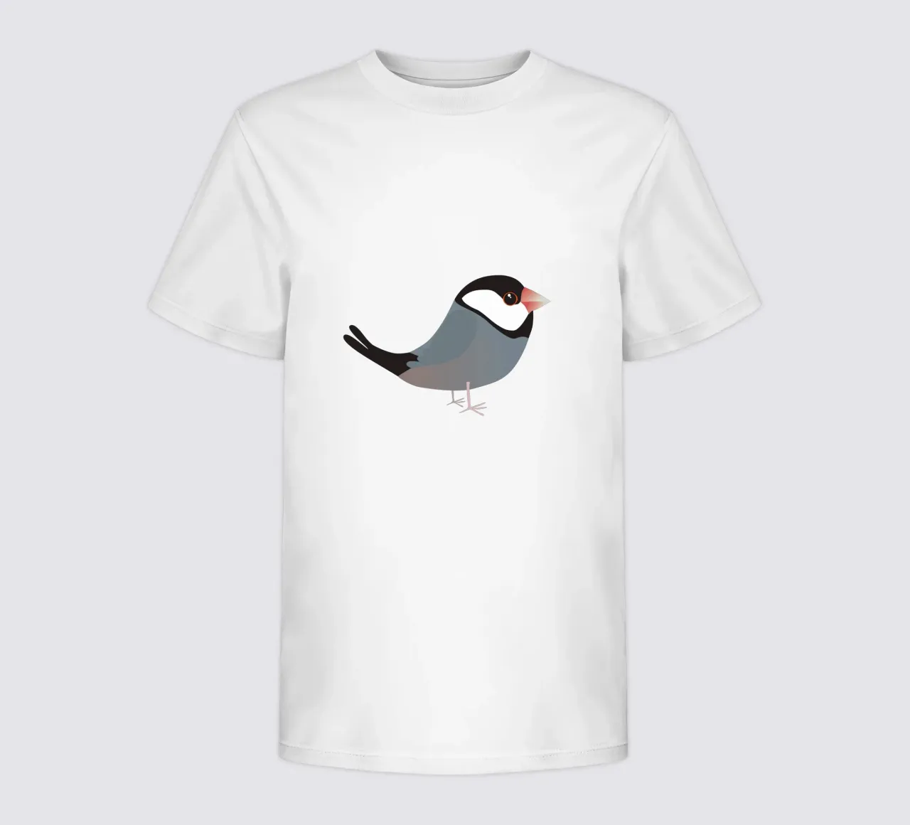 Cute java sparrow kids t-shirt by BwiseLizzy